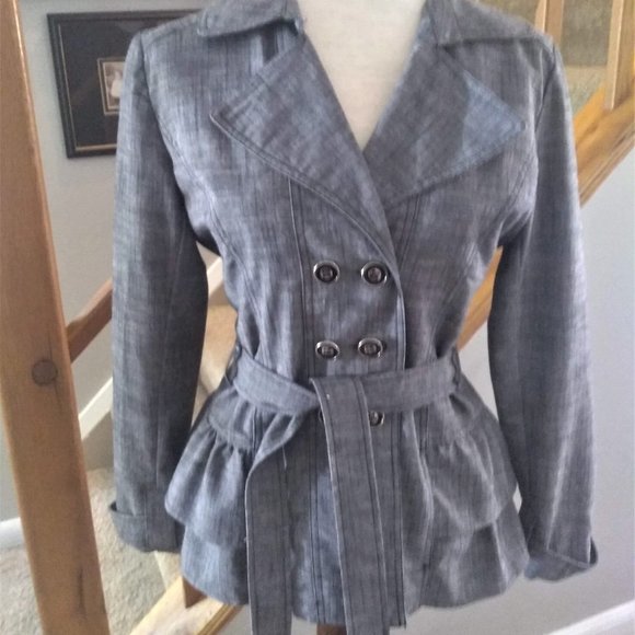 Cynthia Rowley Jackets & Blazers - Feminine Ruffle Trench Coat
